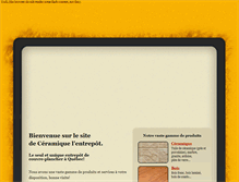 Tablet Screenshot of ceramiquelentrepot.com